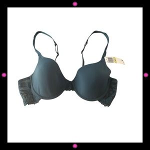 NEW LACE TEAL WACOAL BRA DEMI STYLE 36B